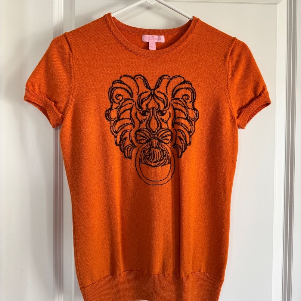 Lilly Pulitzer Orange Knit Top